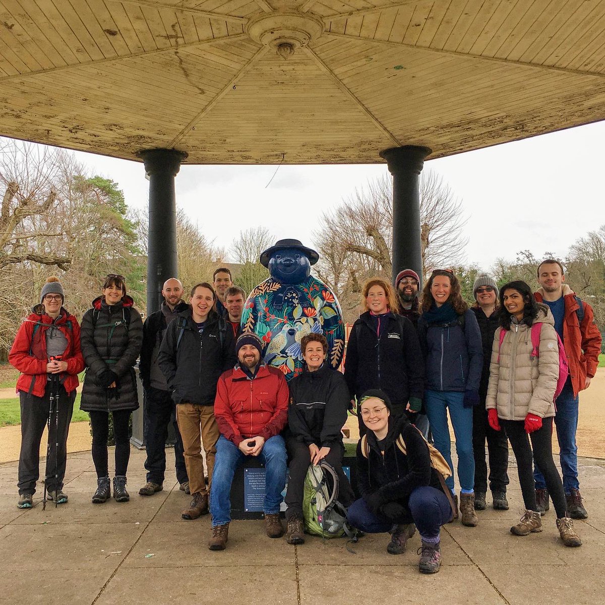 StagWalkers's tweet photo. ⛄️The real ones may have melted away but we enjoyed The Snowman sculpture trail in Hitchin on Tuesday!

🥾Thanks to Al for leading 17 @RamblersGB on our final walk of 2022, including a wander through Oughtonhead Common nature reserve

#ramblers #hertfordshirewalks #hitchin https://t.co/ptVlxdVQLT