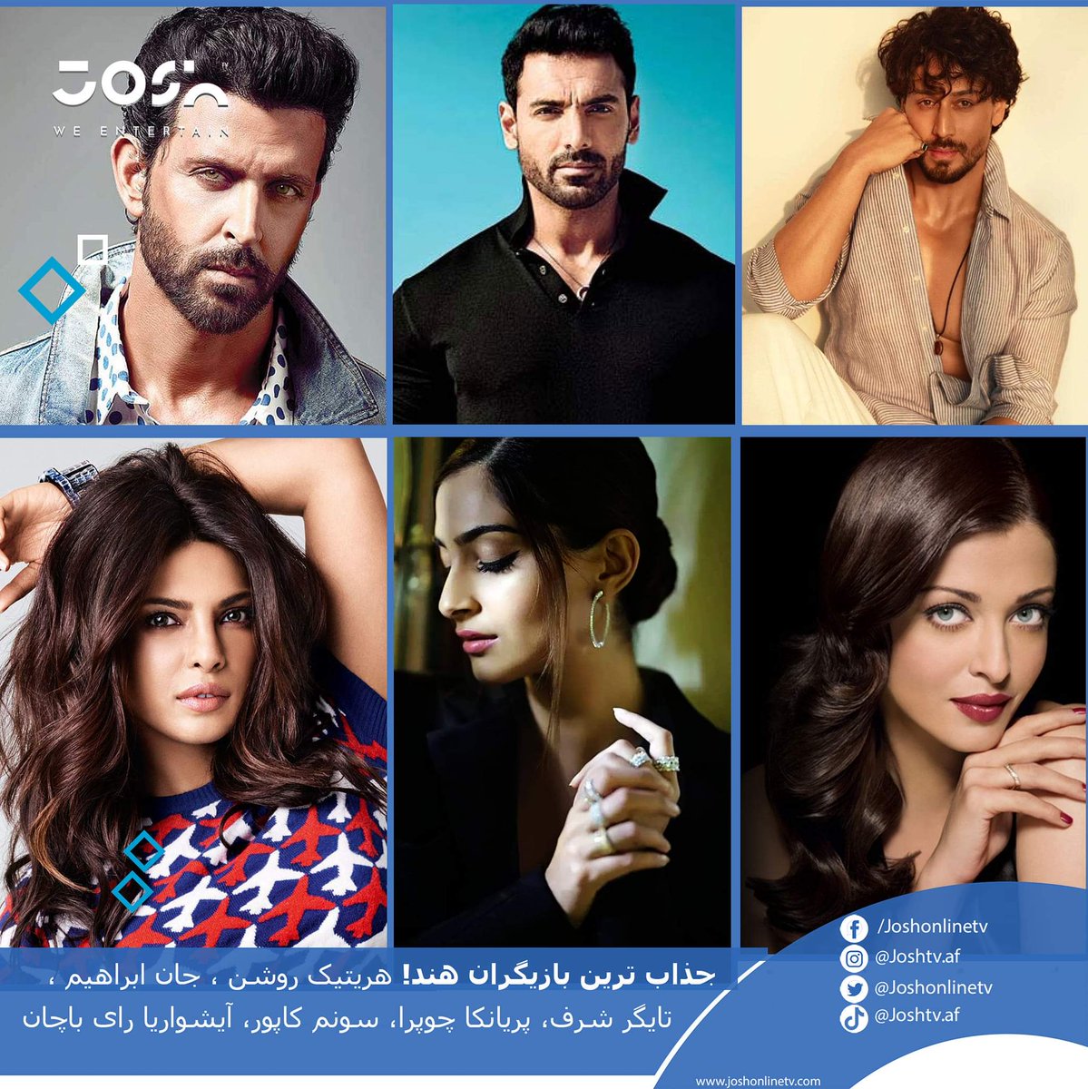 Joshonlinetv's tweet photo. #Josh #JoshTV #bollywood #cinema #Hrithik_Roshan #JohnAbrahim #TigerShroff #priyankachopra Priyanka Chopra Sonam Kapoor #sonamkapoor #AishwaryaRaiBachchan
Live streaming website:
https://t.co/nhNguGCopV https://t.co/Su4qchl2M5