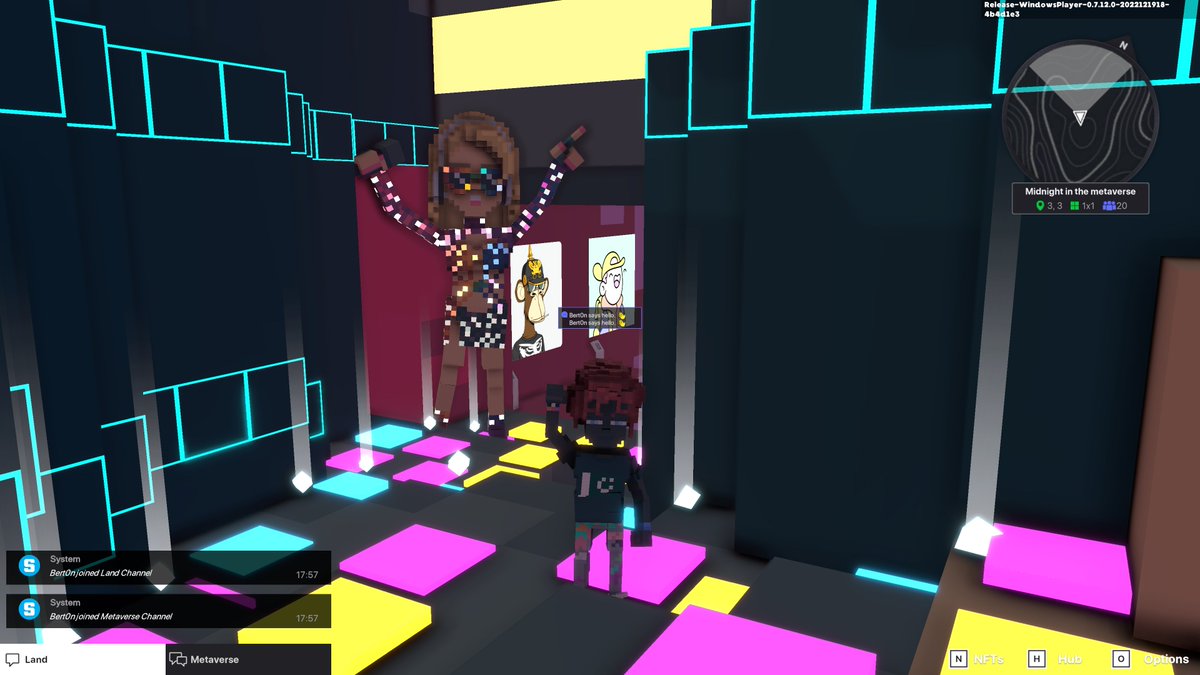 BertonVeblen's tweet photo. @TheSandboxGame @steveaoki @TheOfficialA7X @suecothechild @ParisHilton @deadmau5 @blond_ish Celebrating the end of the year in @TheSandboxGame Metaverse! ✨🎇 https://t.co/L0Xq8i3De7