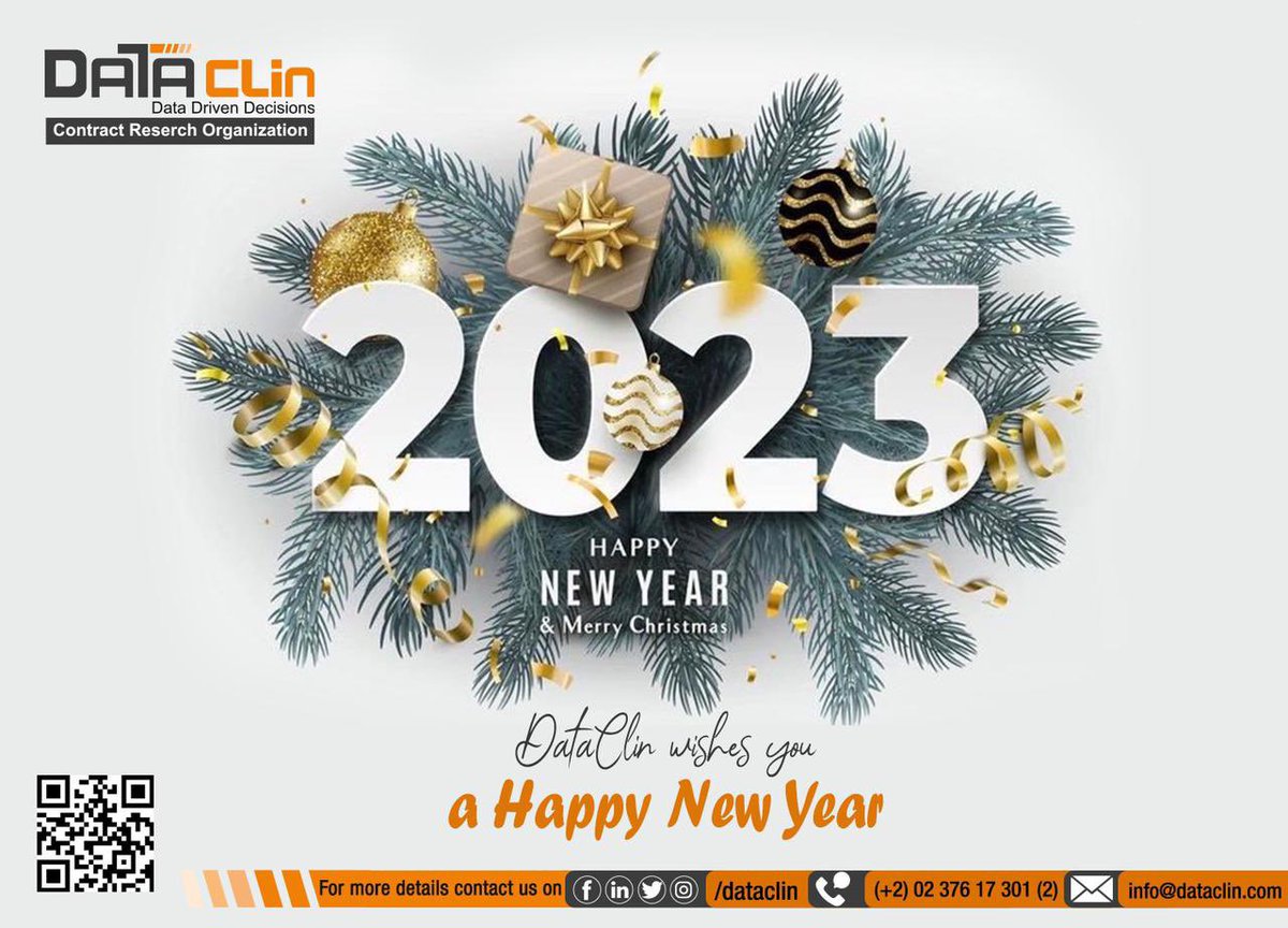 _DataClin_'s tweet photo. #DataClin wishes a #MerryChristmas and a #happynewyear2023 to all of our friends, #partners and team members around the world! May your new year be filled with blessings, #health, and #success! https://t.co/ZRDYM7zrkB