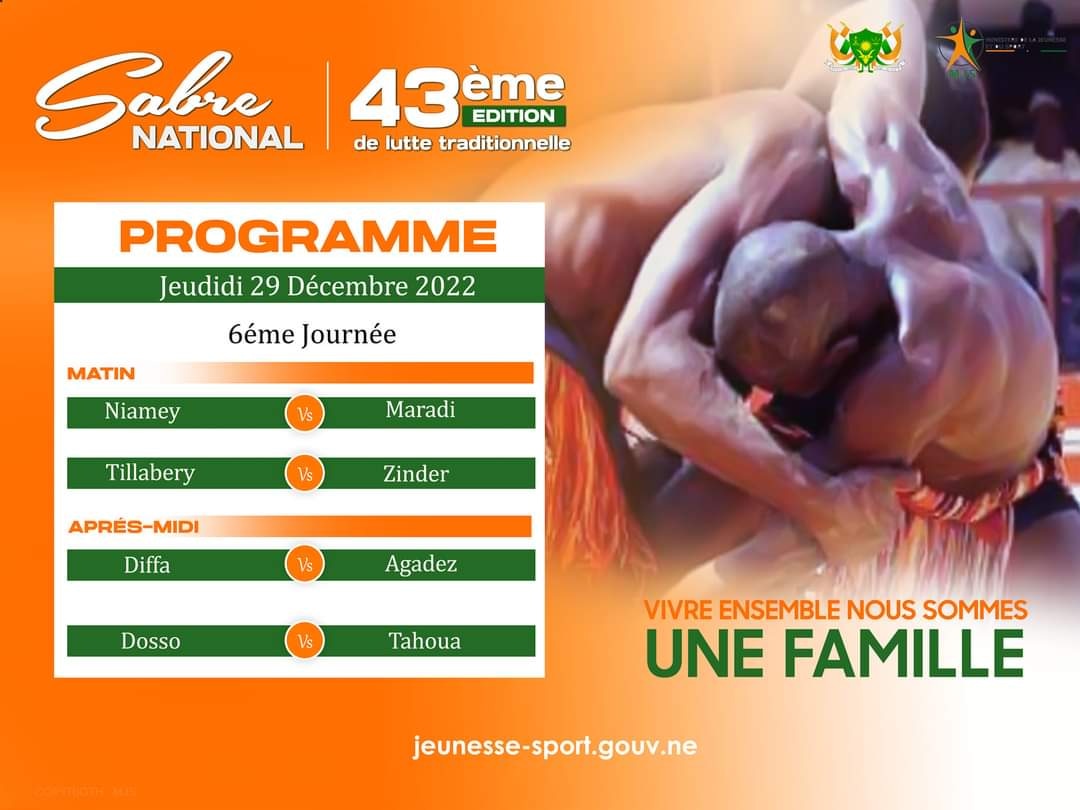 FlashsportNiger's tweet photo. ๐๐๐ ๐ฬ๐๐ข๐ญ๐ข๐จ๐ง ๐๐ฎ ๐ฌ๐๐๐ซ๐ ๐๐๐ญ๐ข๐จ๐ง๐๐ฅ ๐ ๐๐ข๐๐๐
Programme d'aujourd'hui Jeudi 29 dรฉcembre 2022 .
#SABRENATIONAL |#kokowa_Niger |#DIFFA2022 https://t.co/icpggl7aiO