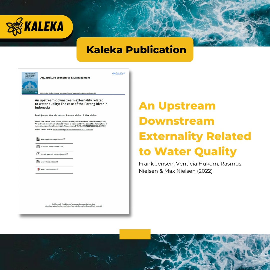 kalekaindonesia's tweet photo. 🎉🎉One of our researchers, Venticia Hukom, Ph.D. (@venticia), has recently published a co-written journal on the impacts of #aquaculture effluents on water quality. 🐟📝

🧵1/4

#Kaleka #TransitiontoExcellence #RealizingSustainability https://t.co/OOqi6iACxp