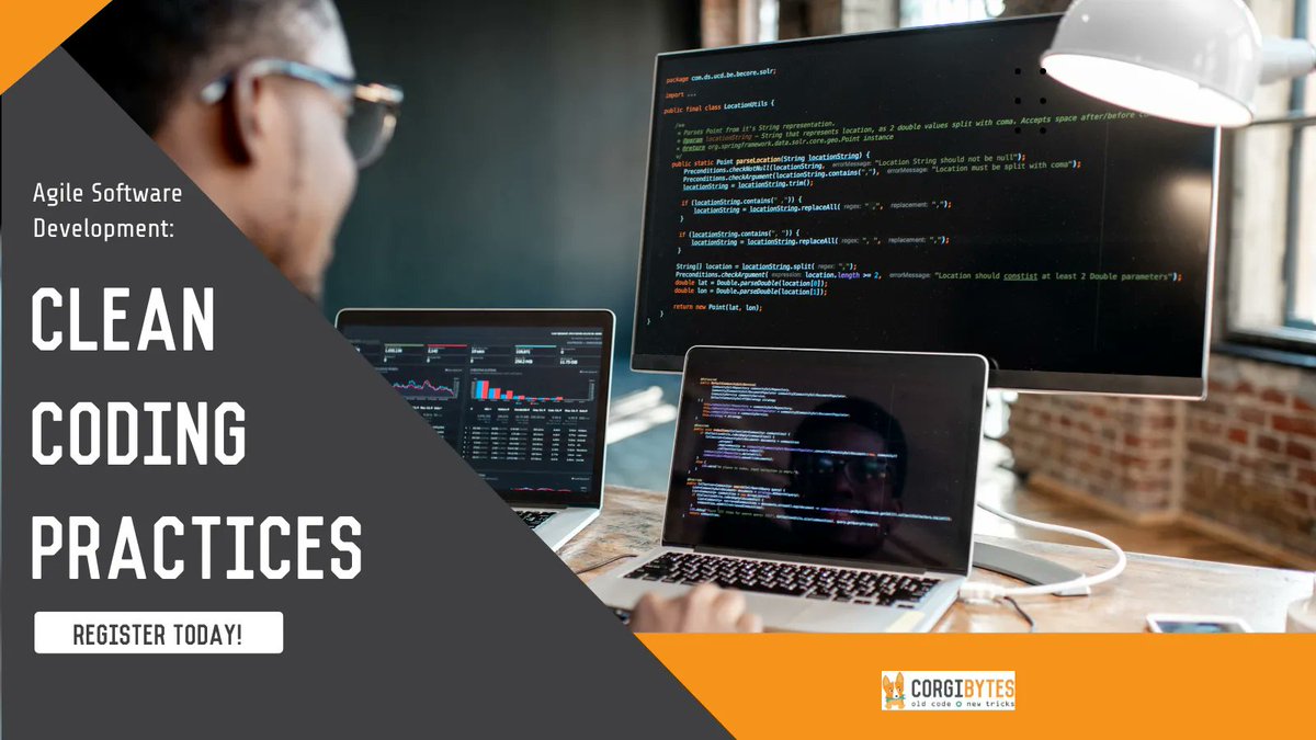 corgibytes's tweet image. Got a love for code you can’t contain and want the original intent intact? 
Let us lend you a hand. Our Co-Founder @mscottford is ready to take you on a journey through clean coding practices, so your work will be easily understood by everyone.
buff.ly/3WspBlE