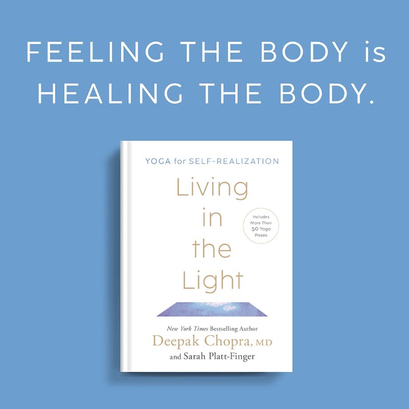 DeepakChopra's tweet image. You already live in the light. You just don’t live there all the time. My new book Living in the Light teaches you how to live more of your life in a state of happiness, joy and pure bliss. Order your copy today: bit.ly/DeepakLivingin…  #LivingintheLight