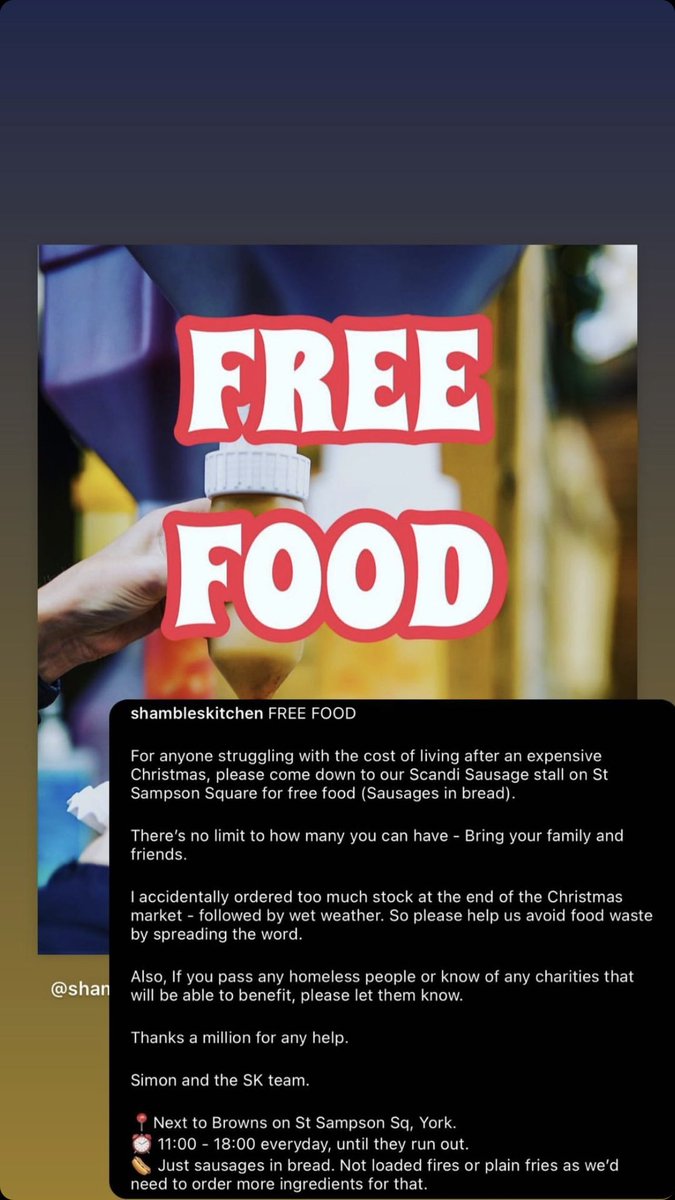 Help us avoid food waste and fill yourselves and your families/ friends up for free at the same time.