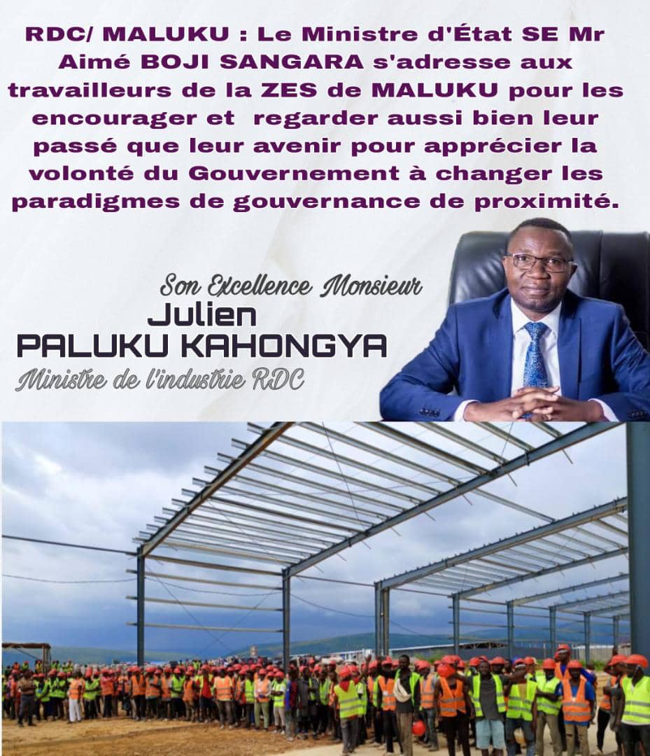 L'emploi est l'un des indicateurs de l'effectivité des Zones Économiques Spéciales Spéciales en #RDC comme stipulé dans le programme du gouvernement <a href="/LukondeSama/">Sama Lukonde</a>