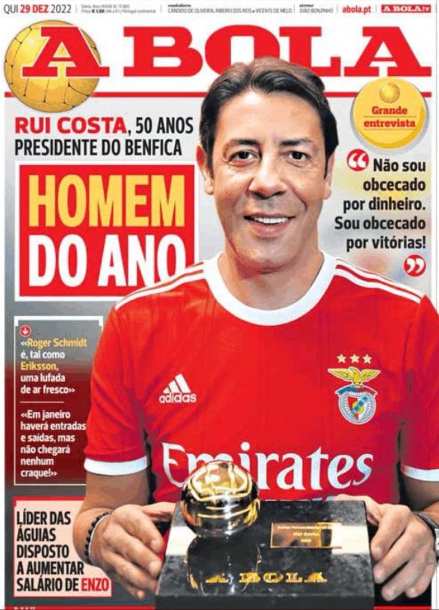 Conceiba's tweet photo. Um desejo de fim de ano:
Que todos os anos de #RuiCosta presidente do @slb #slbenfica sejam anos de Rui Costa homem do ano, com o mesmo nível de sucesso alcançado em #2022..
#slb @abola #abola #benfiquistão #nuncaacabem #GeladosNaTesta #lampiões #cartilha #cartilheiros 
🤡🤡😂😂 https://t.co/UlCUdItwjg