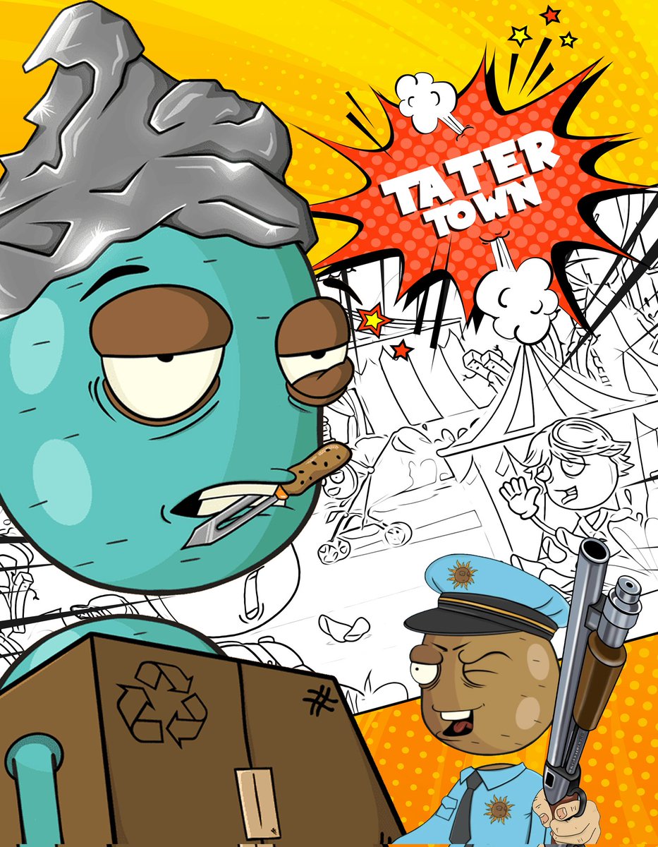 CryptoNJS's tweet photo. After a long night we have managed to rescue this #BoxTater
What have they done to him... Seems the TinFoil gang has been up no good, but we are sure this little BoxTater has much to say and is currently under heavy guard...
More to follow.. #TaterTown https://t.co/DicQi8cMWJ