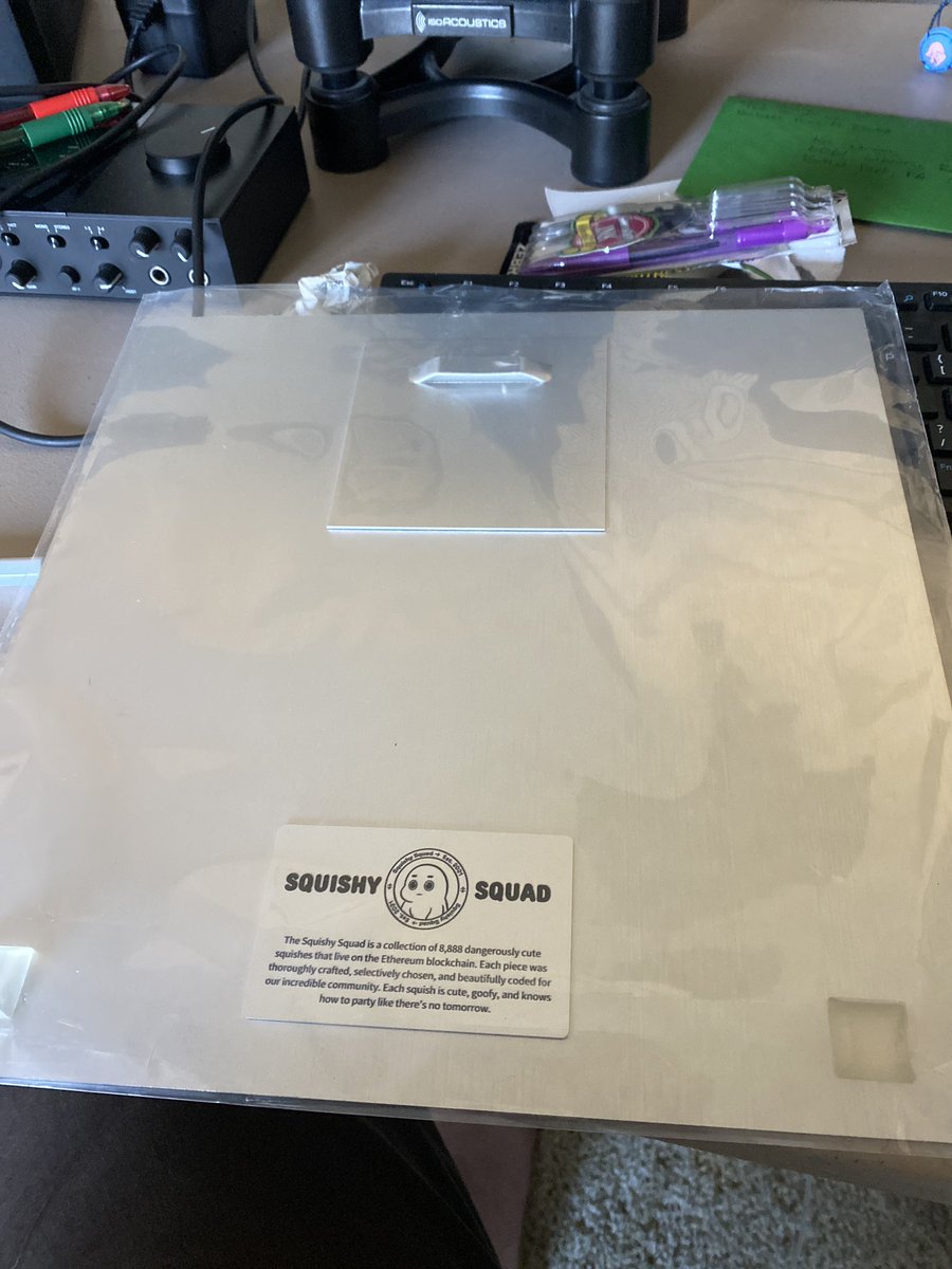 modernisingmarc's tweet image. #squishymetalprint S/o squishy squad delivering a free metal print of my squishy token just in time for the holidays. Very happy. Thank you,