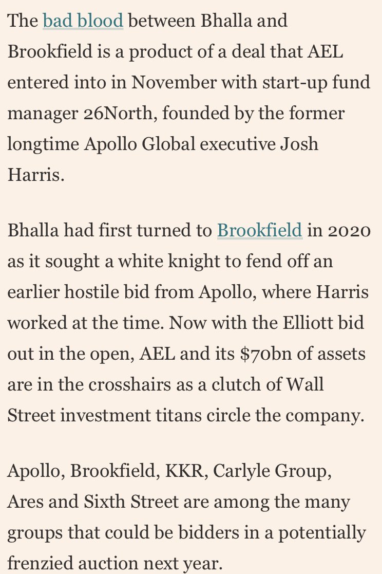 NEW: BARBARIANS IN THE CORN- The biggest names in private equity are chasing a rando Iowa life insurer:

 on.ft.com/3Vv04HK