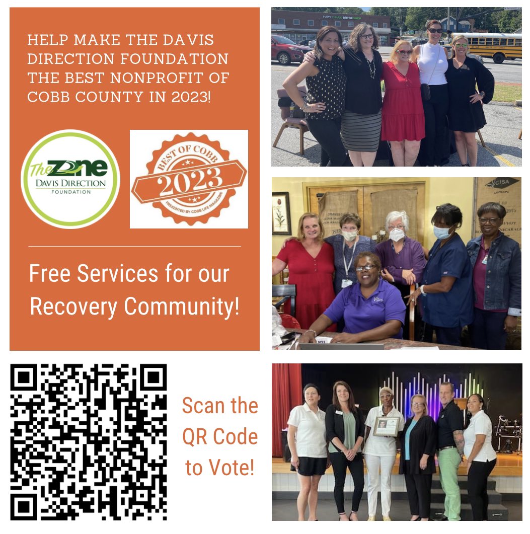 DavisDirection's tweet photo. Help The Davis Direction Foundation become the Best Nonprofit of Cobb in 2023! Don’t forget to vote every day until January 20th 2023!

https://t.co/coZbNjP4NV https://t.co/N0aqfgt4Pt