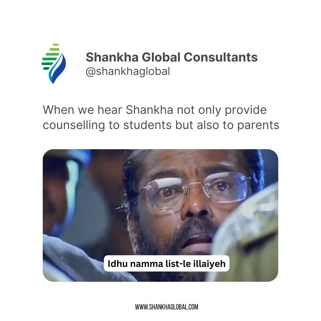 shankhaglobal's tweet photo. For in-person career guidance click the below link,
https://t.co/veNYMOyDs9
.
.
#shankhaglobal #studyabroad #student #highereducation #parentcounselling #supportstudent https://t.co/EAOYtp4oHy