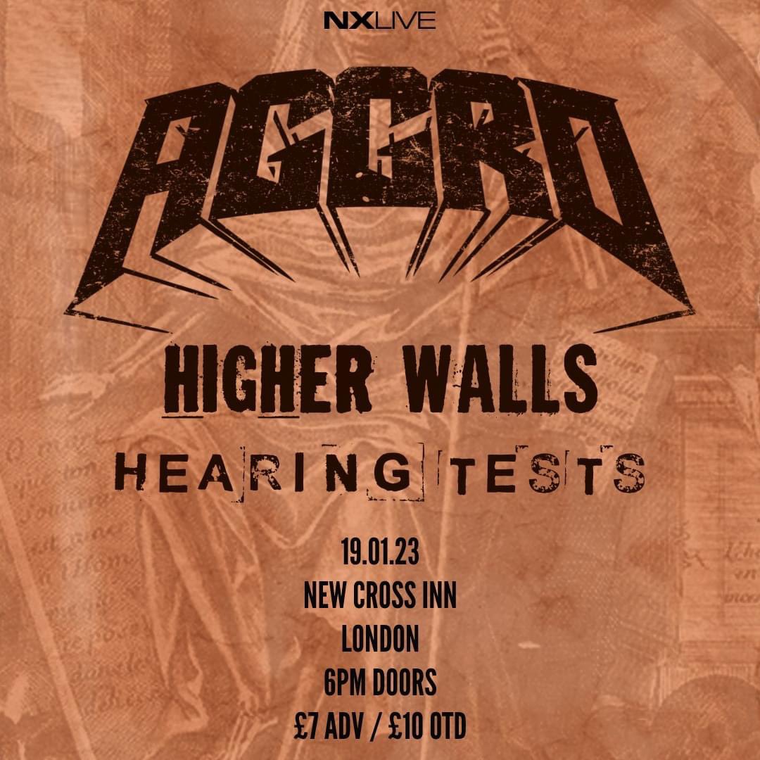 hearingtestsuk's tweet photo. We’re excited to announce or first show next month in @newcrossinn on the 19.01! Tickets in bio!
Playing with @aggrobanduk &amp; @higherwalls 🔥 Thanks to Ollie from @tillthewheels &amp; nxlive for organising the show ✌🏻 #diypunk #unsignedband #punkgig #punk #postpunk #hardcore #newmusic https://t.co/LvQHmw6t0M