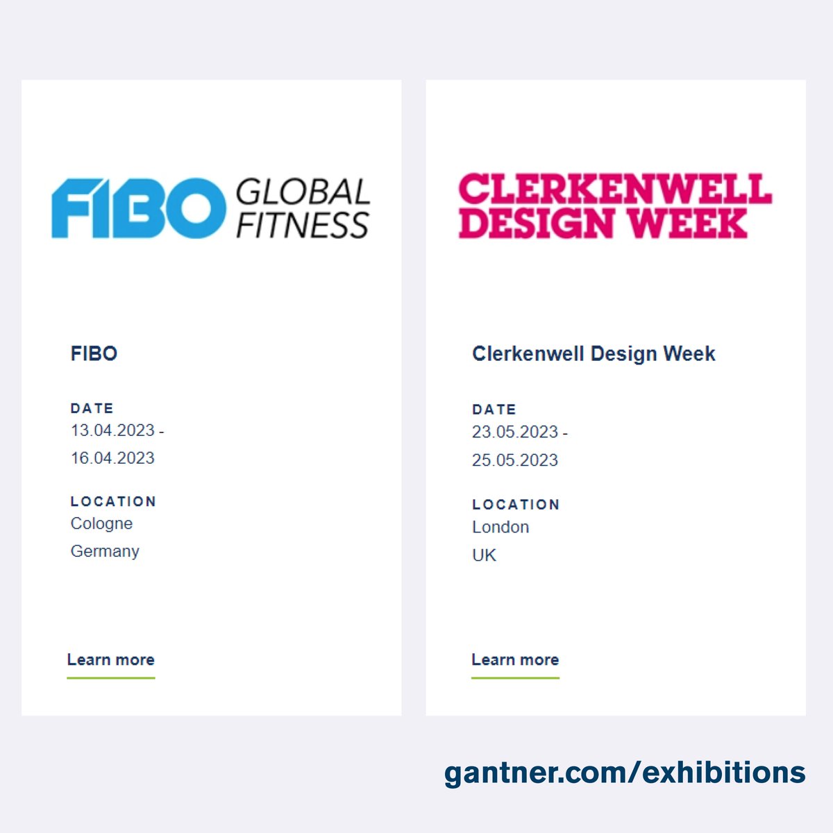 Trade show calendar 2023. In the new year we will again exhibit at several trade shows. Here's a little preview. You can always find our current trade show and event dates on our website: bit.ly/3vmABWf