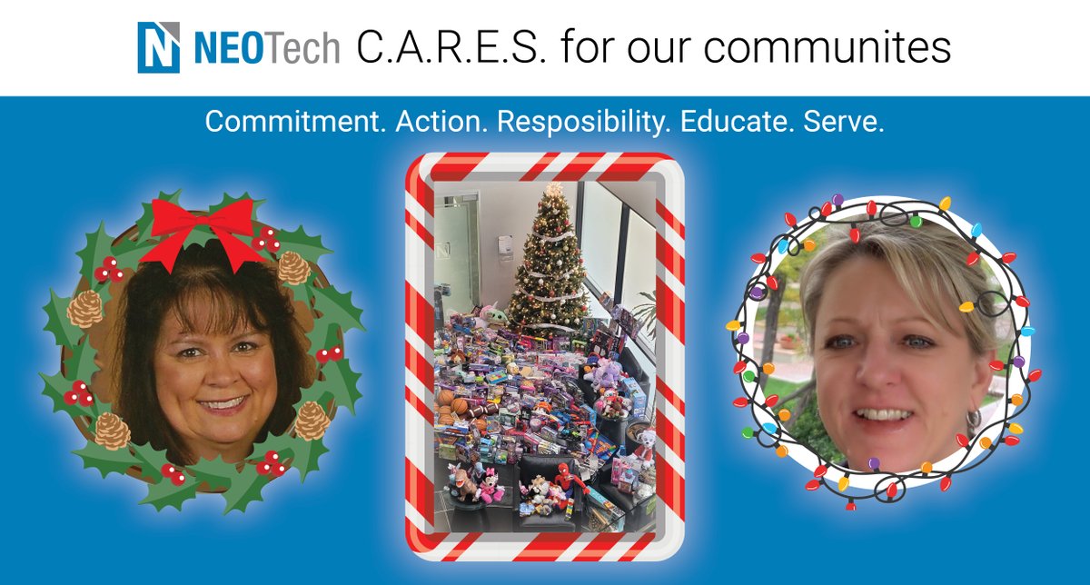 NEOSolves's tweet image. The entire NEOTech organization expresses our most sincere gratitude as we spotlight two special individuals at our Chatsworth location for their selfless and dedicated charitable work during the holiday season. Wonderful work Ianthe Morrison and Liz Platts!
