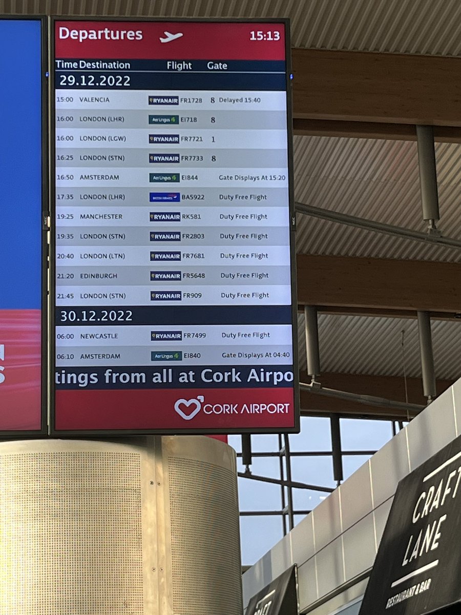 Ciara Fitzpatrick (@ciarfitz) on Twitter photo Not sure what’s going on <a href="/CorkAirport/">Cork Airport</a> but it seems that all@flight are departing from the same gate this afternoon 😅 <a href="/askryanair/">ASK Ryanair</a> Not sure what’s going on <a href="/CorkAirport/">Cork Airport</a> but it seems that all@flight are departing from the same gate this afternoon 😅 <a href="/askryanair/">ASK Ryanair</a>
