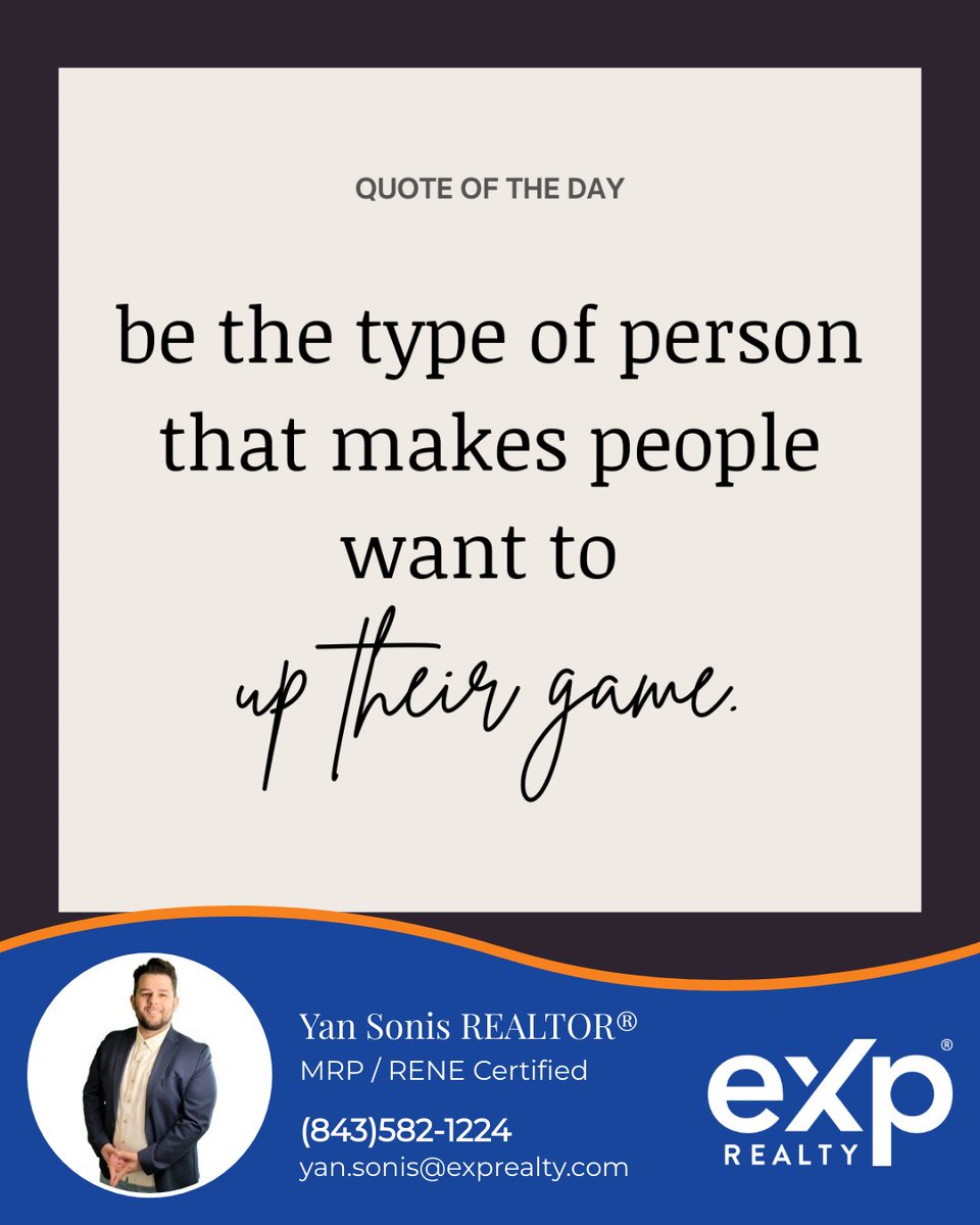 YanSonisRealtor's tweet photo. You know the saying, you are the company you keep, so make sure you are the type of company that is encouraging the people around you to level up. 

#MotivationalQuote #WordsToLiveBy #ChallengeOthers #Positivity #Influence https://t.co/69ote2kO7a