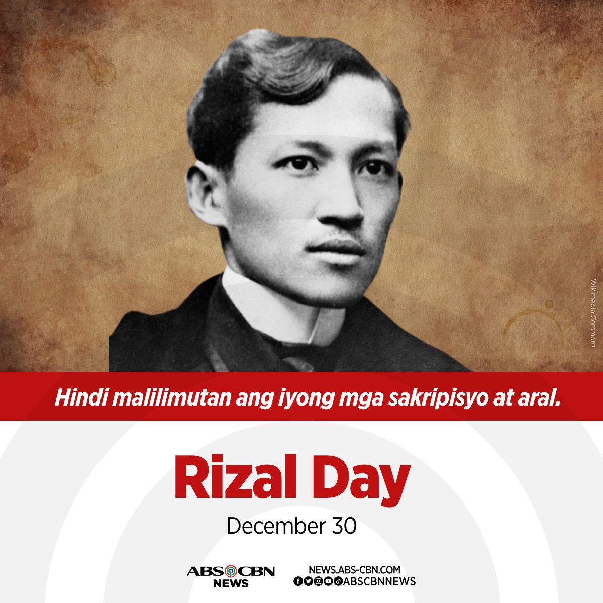 ABSCBNNews's tweet photo. Ngayon ang ika-126 taong anibersaryo ng pagpaslang sa bayaning si Jose Rizal sa noon ay Bagumbayan, ngayo'y Rizal Park sa Luneta, Maynila. #RizalDay

Basahin ang kaugnay na ulat: https://t.co/d9zqEXy9tT https://t.co/R01M58cogz