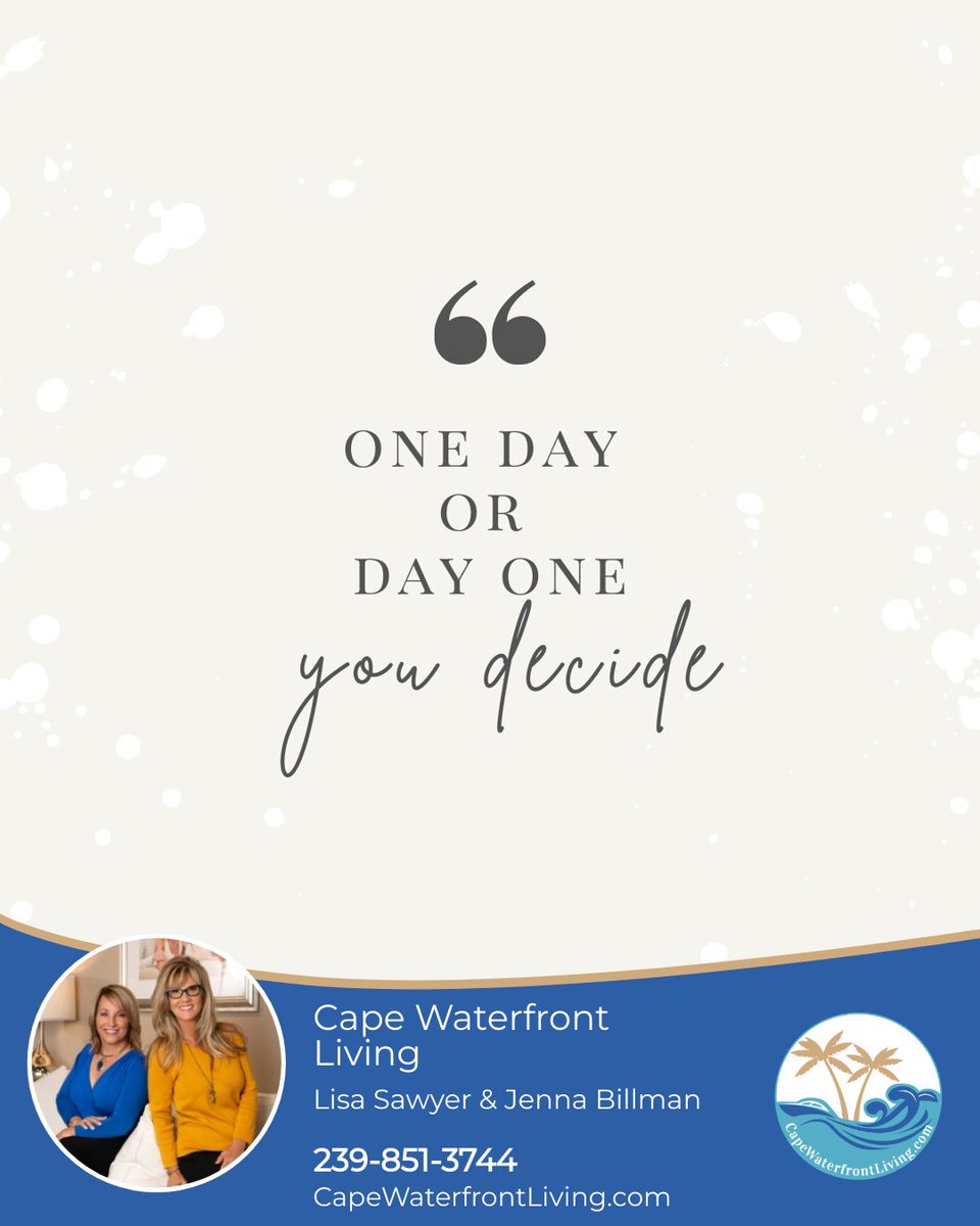 CapeWaterfront's tweet photo. Every day is an opportunity to do something amazing!
https://t.co/MUU3tdaVzp
#onedayordayone #newopportunity #FirstTimeHomeBuyers #WannaBuyAHouse #NeedARealtor #HomeownershipGoals #NeedAnAgent #HonestRealtor #HomeBuyerTips https://t.co/VWpbjwbm2m
