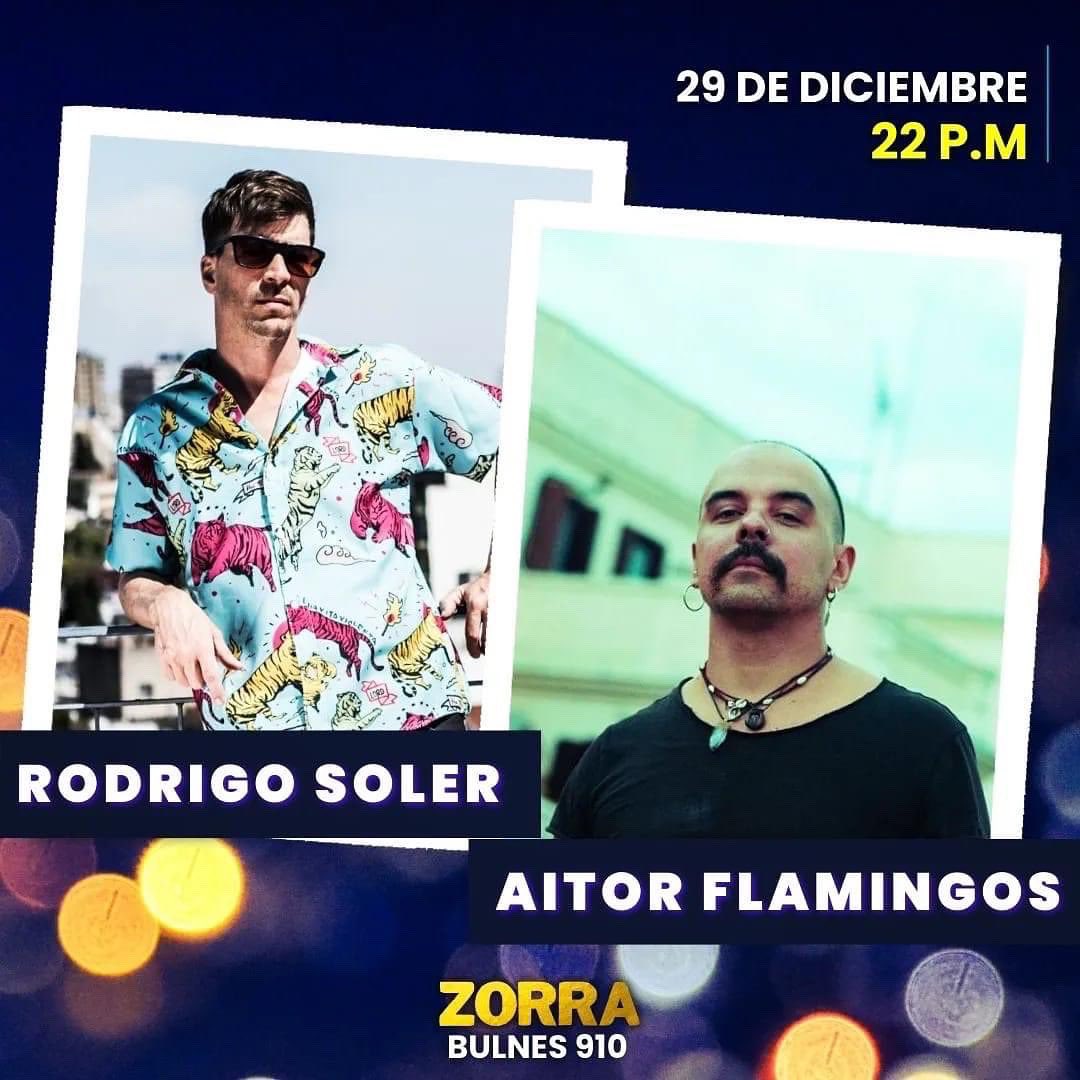 Aitor Flamingos (@aitorflamingos) on Twitter photo BUENOS AIRES!! Esta noche tocamos en Zorra Bar, en Almagro!! ☀️☀️🦩 con el <a href="/rodrigofsoler/">Rodrigo Soler</a> y su bandón!! BUENOS AIRES!! Esta noche tocamos en Zorra Bar, en Almagro!! ☀️☀️🦩 con el <a href="/rodrigofsoler/">Rodrigo Soler</a> y su bandón!!