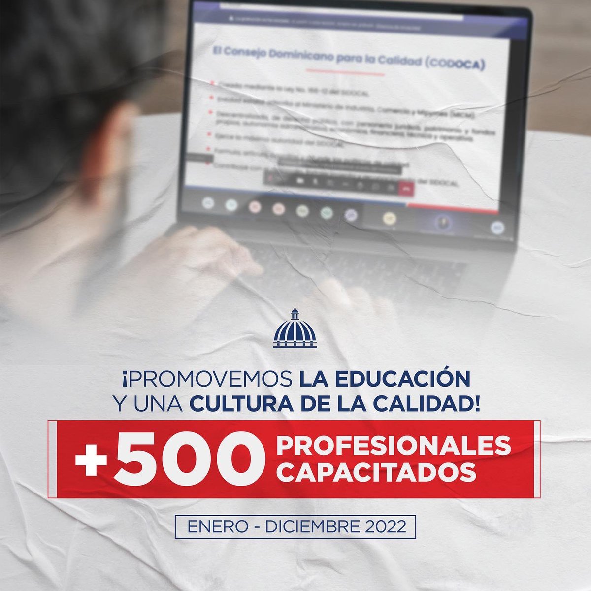 CODOCA_'s tweet photo. ¡Continúan los esfuerzos por el fomento de una cultura de la calidad en el país!

Con la finalidad  de dotar de conocimientos en materia de calidad a los ciudadanos 🇩🇴, el #CODOCA ha capacitado a más de 500 personas en 👩🏻‍🎓👨🏼‍🎓: https://t.co/2blYY5nQ1J