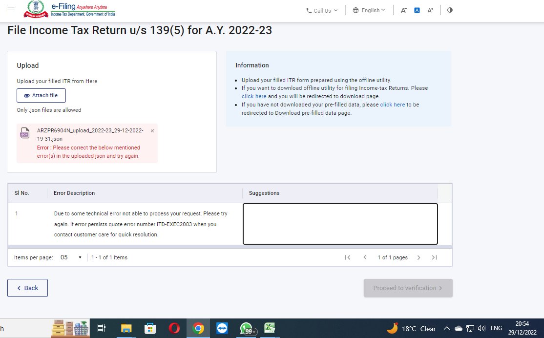 sumandhar259's tweet photo. @IncomeTaxIndia 
What is the probable solution to fixed this issue? #incometax #ITR #incometaxreturn https://t.co/w9PH2i9c44