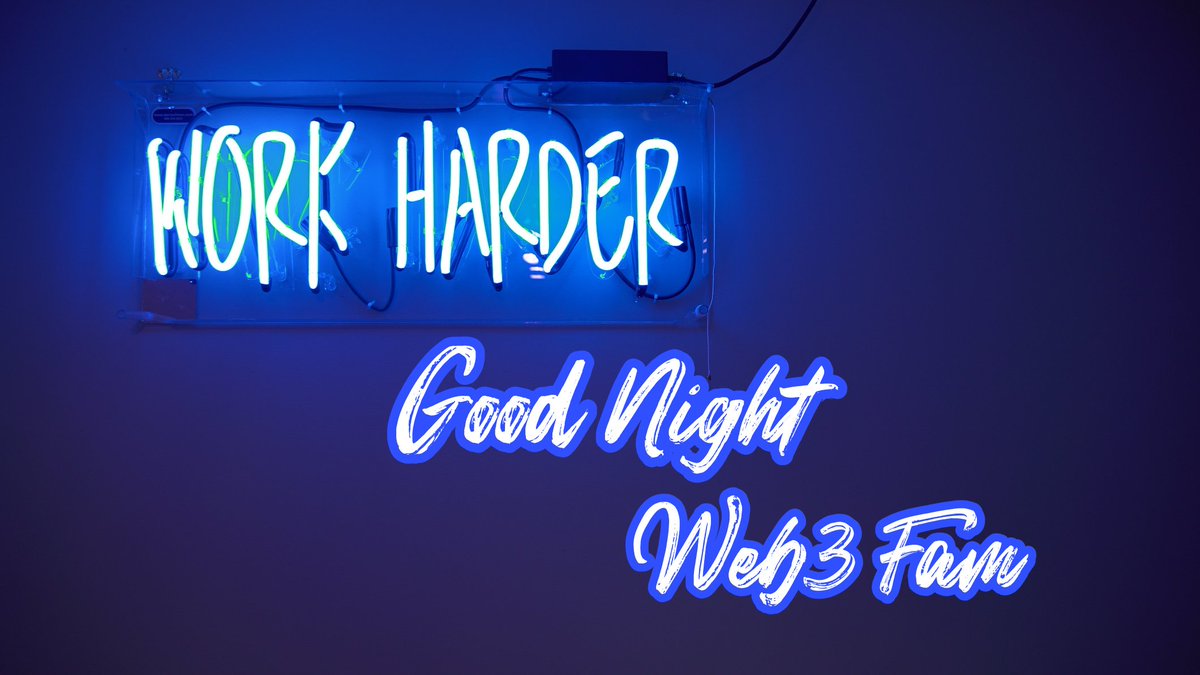 The price of success is hard work, dedication to the job at hand, and the determination that whether we win or lose, we have applied the best of ourselves to the task at hand.

GN Web3 Fam 💙🫂🌙❄️🫐🥤