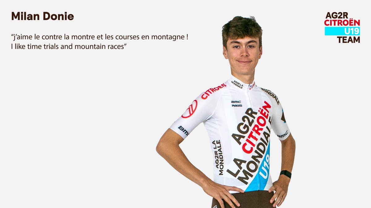 🎙️"J'aime le contre la montre et les courses en montagne".
Pas adepte des pavés flandriens, découvrez <a href="/MilanDonie/">Milan</a> notre junior 2 🇧🇪 qui nous vient de Courtrai

>>> bit.ly/3vpYDzW