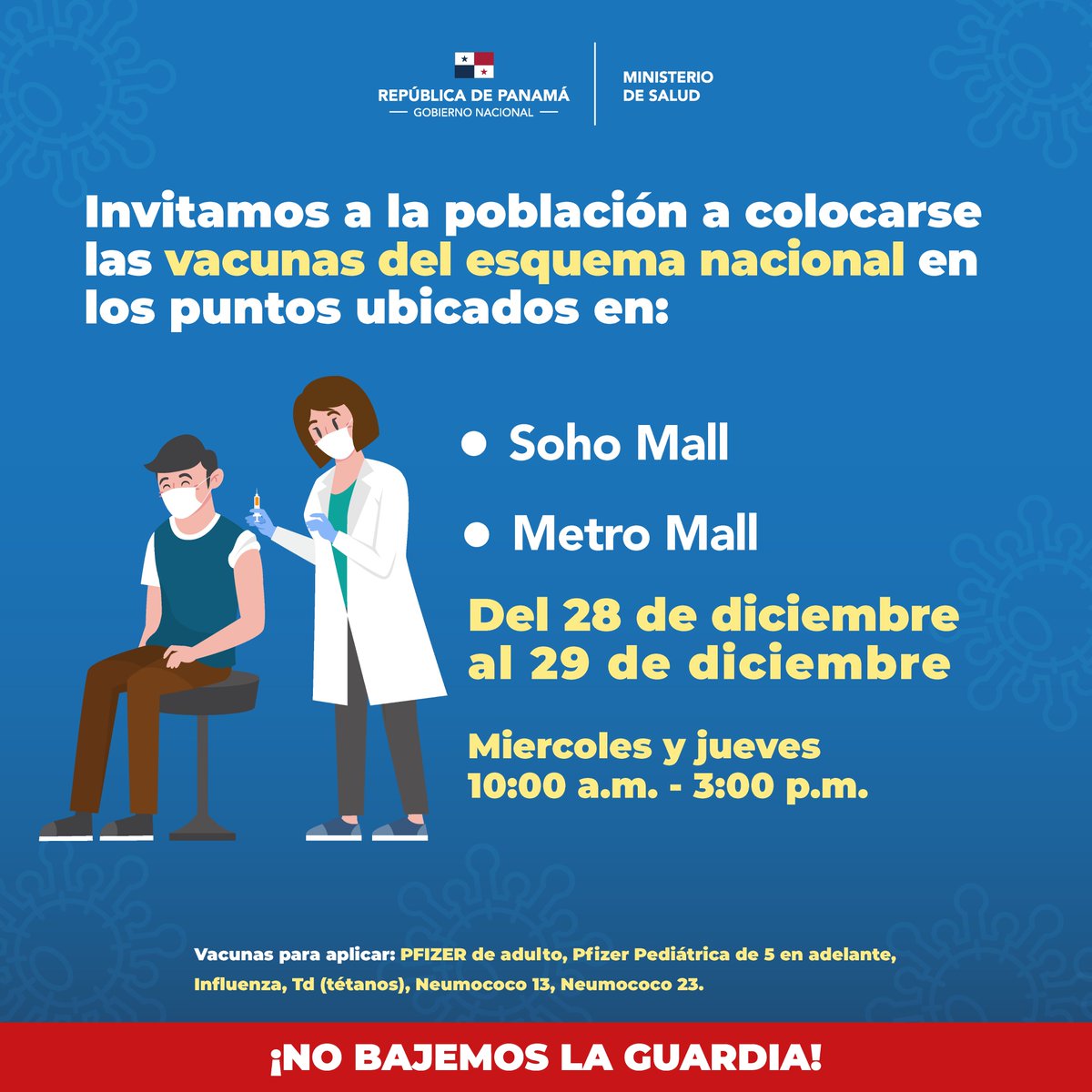 MINSAPma's tweet photo. 📍Centros de vacunación habilitados contra el #COVID19 y vacunas del esquema nacional. https://t.co/8AYneeLePL