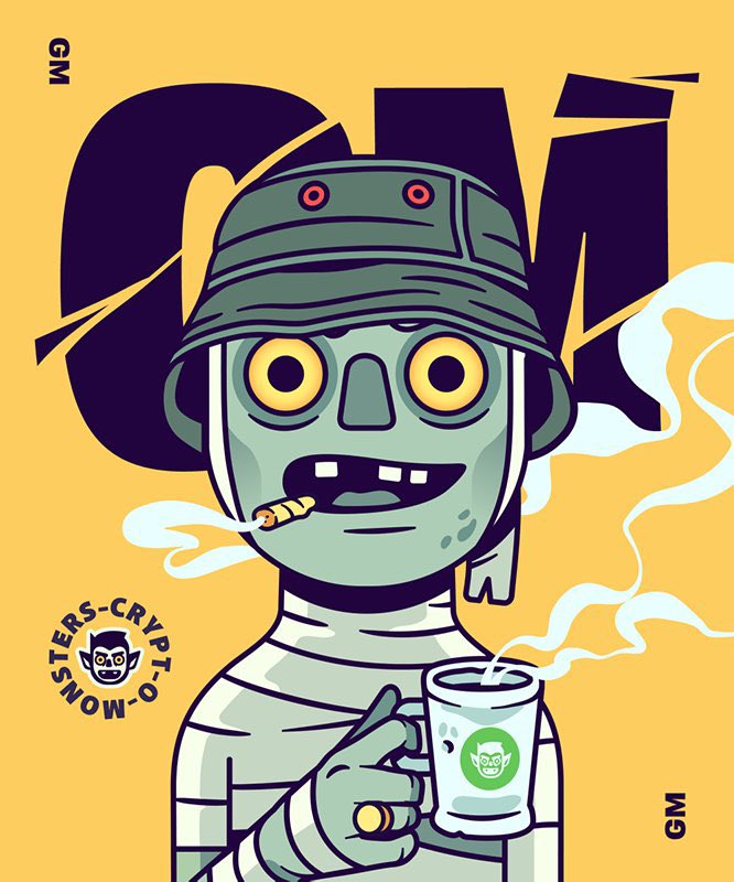 monsters_crypt's tweet photo. GM Fellas, Joke time:

- Honey, when can we go see the Mummies?
- Whenever you like, but please tell your mom and aunts we're visiting them, I don't want to indispose 😂

#NFT #NFTCommunity #NFTCollection #eth #CryptoNews #CryptoMonsters #OpenSeaNFT #opensea https://t.co/93QZMtUgw0