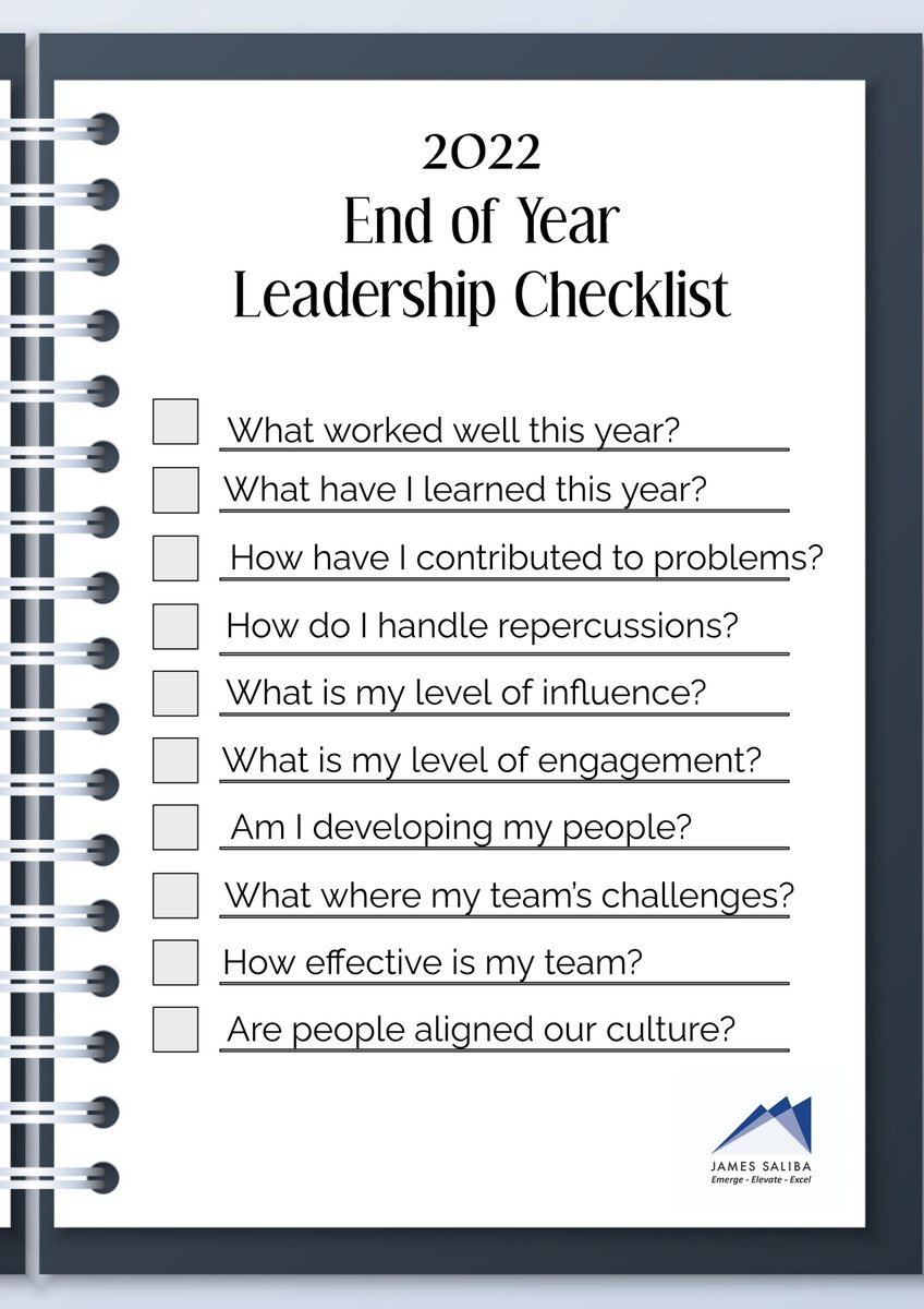 JamesSaliba's tweet photo. Questions to ask yourself at the end of 2022...
#JimTalk #Leadership #LeadershipDevelopment #Management #ManagementDevelopment #CEO https://t.co/Rr2H8J5u2X