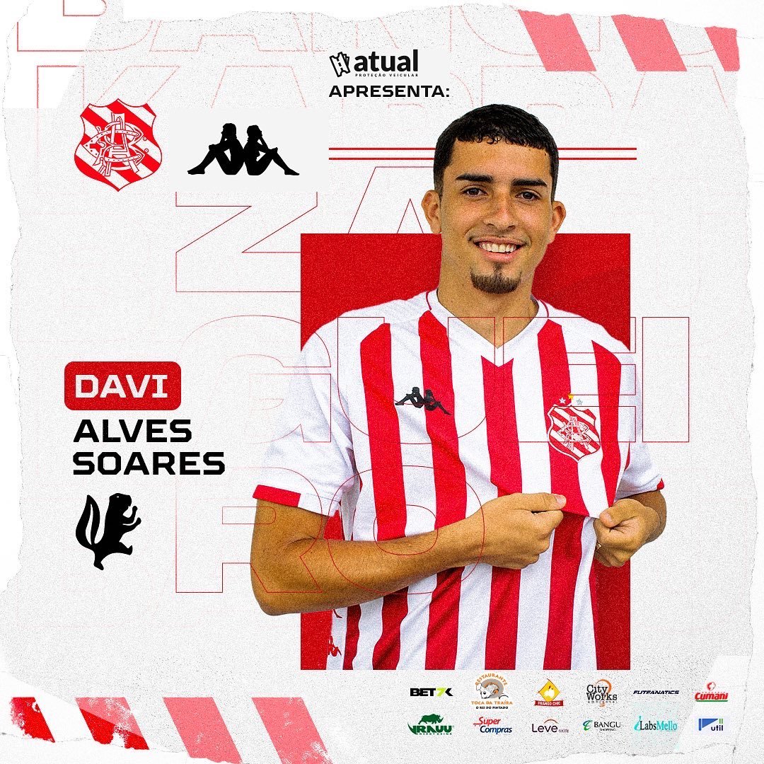 OFICIAL: o zagueiro Davi, de 20 anos, foi emprestado pelo Fluminense ao Bangu até o fim do Campeonato Carioca.

Boa sorte, <a href="/davi_alves02/">Davi</a>! 🇭🇺