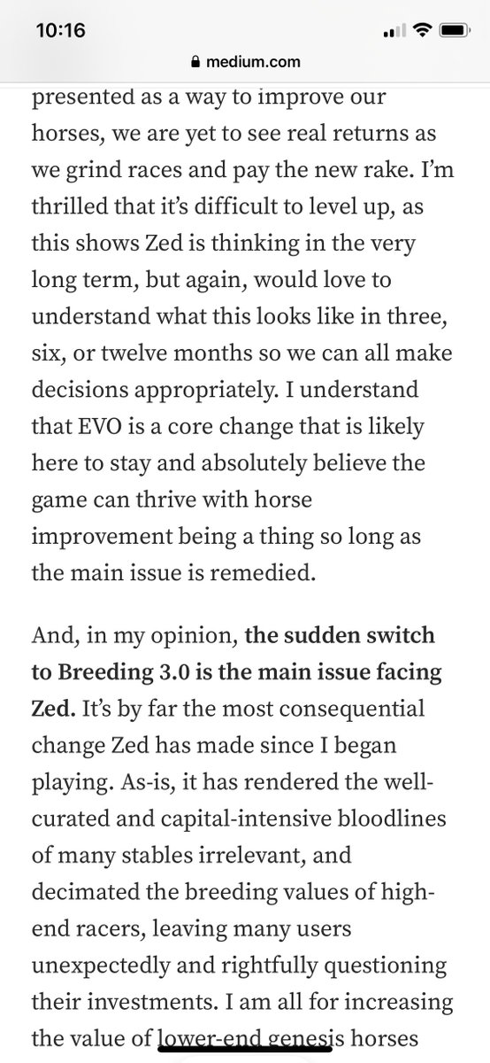 Because I've gotten requests from folks who don't want to sign up for Medium, AND because I added an addendum based on some of @iamFcarril's recent tweets, I am putting the piece in thread form.

<a href="/zed_run/">zed_run</a> <a href="/ryantrost/">Ryan Trost</a> @iamChrisEbeling <a href="/SolidRob85/">Rob Salha</a> @DanZedRun