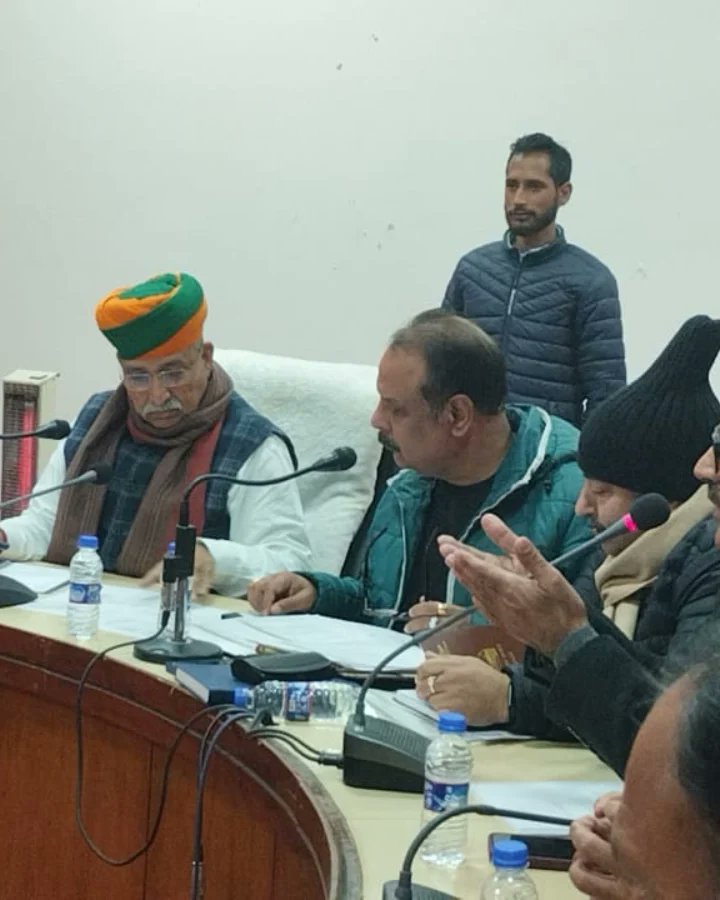 Iqbal Malik (@iqbalmalikjk) on Twitter photo Representing demands of Thanamandi constituency before Hon’ble MoS Parliamentary Affairs & Culture <a href="/arjunrammeghwal/">Arjun Ram Meghwal</a> ji during his Lok Sabha Prabhas Yojana of District Rajouri.
<a href="/ImRavinderRaina/">Office of Ravinder Raina</a> <a href="/iamvibodhgupta/">Vibodh Gupta</a> <a href="/BJP4India/">BJP</a> <a href="/ashishsood_bjp/">Ashish Sood</a> <a href="/BJP4JnK/">BJP Jammu & Kashmir</a> Representing demands of Thanamandi constituency before Hon’ble MoS Parliamentary Affairs & Culture <a href="/arjunrammeghwal/">Arjun Ram Meghwal</a> ji during his Lok Sabha Prabhas Yojana of District Rajouri.
<a href="/ImRavinderRaina/">Office of Ravinder Raina</a> <a href="/iamvibodhgupta/">Vibodh Gupta</a> <a href="/BJP4India/">BJP</a> <a href="/ashishsood_bjp/">Ashish Sood</a> <a href="/BJP4JnK/">BJP Jammu & Kashmir</a>