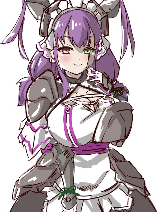 ラフ画
オリキャラサイボーグメイド 