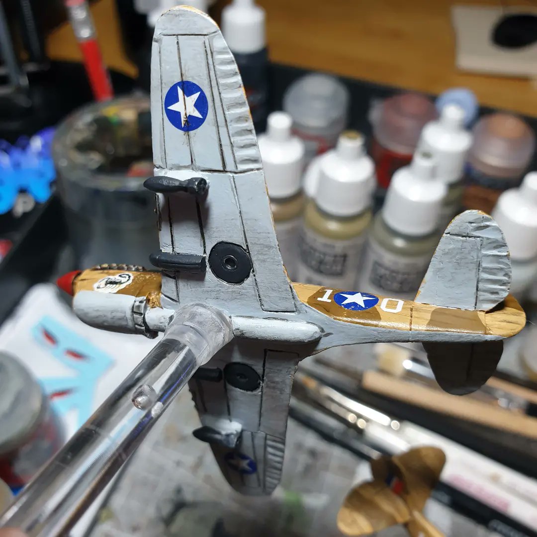Capt_Platt's tweet photo. Finished my US P40 Warhawks for @Flames_Of_War https://t.co/ts5GUHabjg