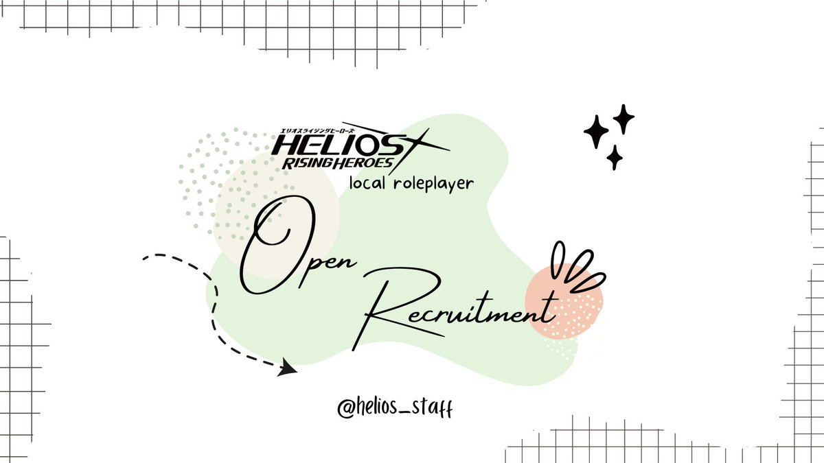 𝘏𝘦𝘭𝘪𝘰𝘴𝘙𝘗 𝘓𝘰𝘤𝘢𝘭 —𝘖𝘱𝘦𝘯 𝘙𝘦𝘤𝘳𝘶𝘪𝘵𝘮𝘦𝘯𝘵—

Halo, selamat sore(*・∀・*)Ｖ akhirnya kini HeliosRP open recruitment lagi! Untuk informasi lebih lanjut, silahkan buka utas di bawah ini. 

⇩⇩⇩