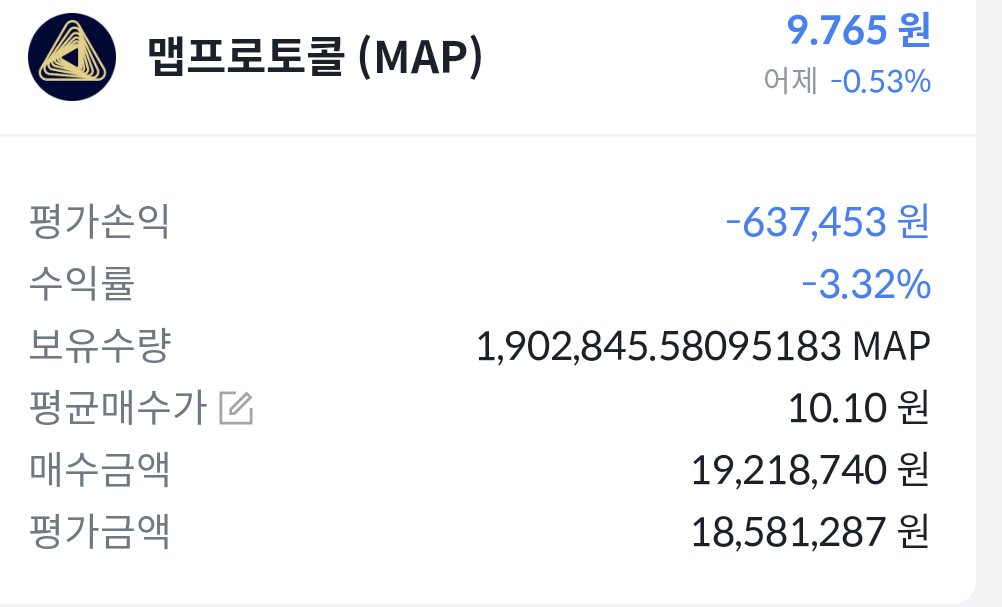 mapper_hukhuk's tweet photo. 12월29일 #맵프로토콜 투자현황

#mapprotocol @mapprotocol https://t.co/0RfrWipTvw