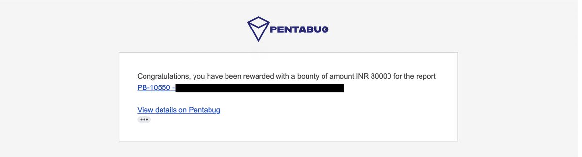 Phrack007's tweet image. Another bounty on @pentabug 🤑🤑🤑
#pentabug #togetherwehitharder #BugBounty #infosec #ItTakesACrowd #cybersecurity