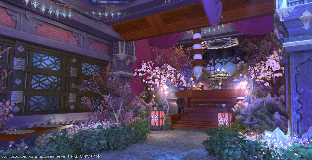 bobonenemiriri's tweet photo. 2023年🐰の初詣にどうぞ⛩🌌
「夜ノ夜中神社」
住所:Carbuncle シロガネ 18区49番地
常時開放しておりますので参拝・撮影どなたでもご自由にどうぞ📸⛩
神社の隣りにはお蕎麦屋も併設しておりますのでまったり休憩もできます(´▽`*)
#夜ノ夜中神社_FF14
#FF14housing
#HousingEden https://t.co/q6jYB6bcUU