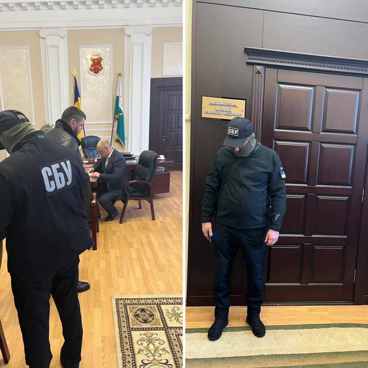sternenko's tweet photo. Роками ми кричали, що мер Полтави Мамай — проросійський чорт. Він заперечував агресію росії, казав, що росіяни — наші братья.

І ось нарешті. СБУ повідомила йому про підозру за поширення інформації про переміщення зброї/підрозділів ЗСУ.

А коли вже до Труханова черга дійде? https://t.co/W47LLB4uFK