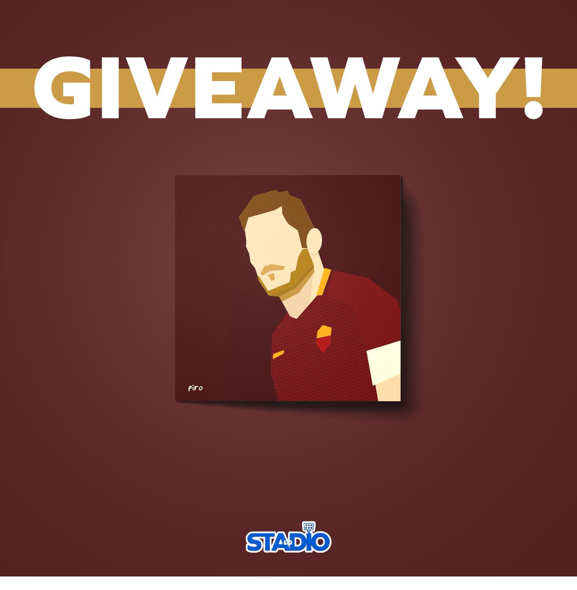 LoStadioNL's tweet photo. 🚨WINACTIE🚨

Wil je deze mooie Totti-prent van @BarryPirovano winnen? Dat kan!

Volg ons, like en citeer deze tweet en laat ons weten wat je favoriete Serie A-moment van 2022 was. Kom maar door! https://t.co/FUj4RAGFMT