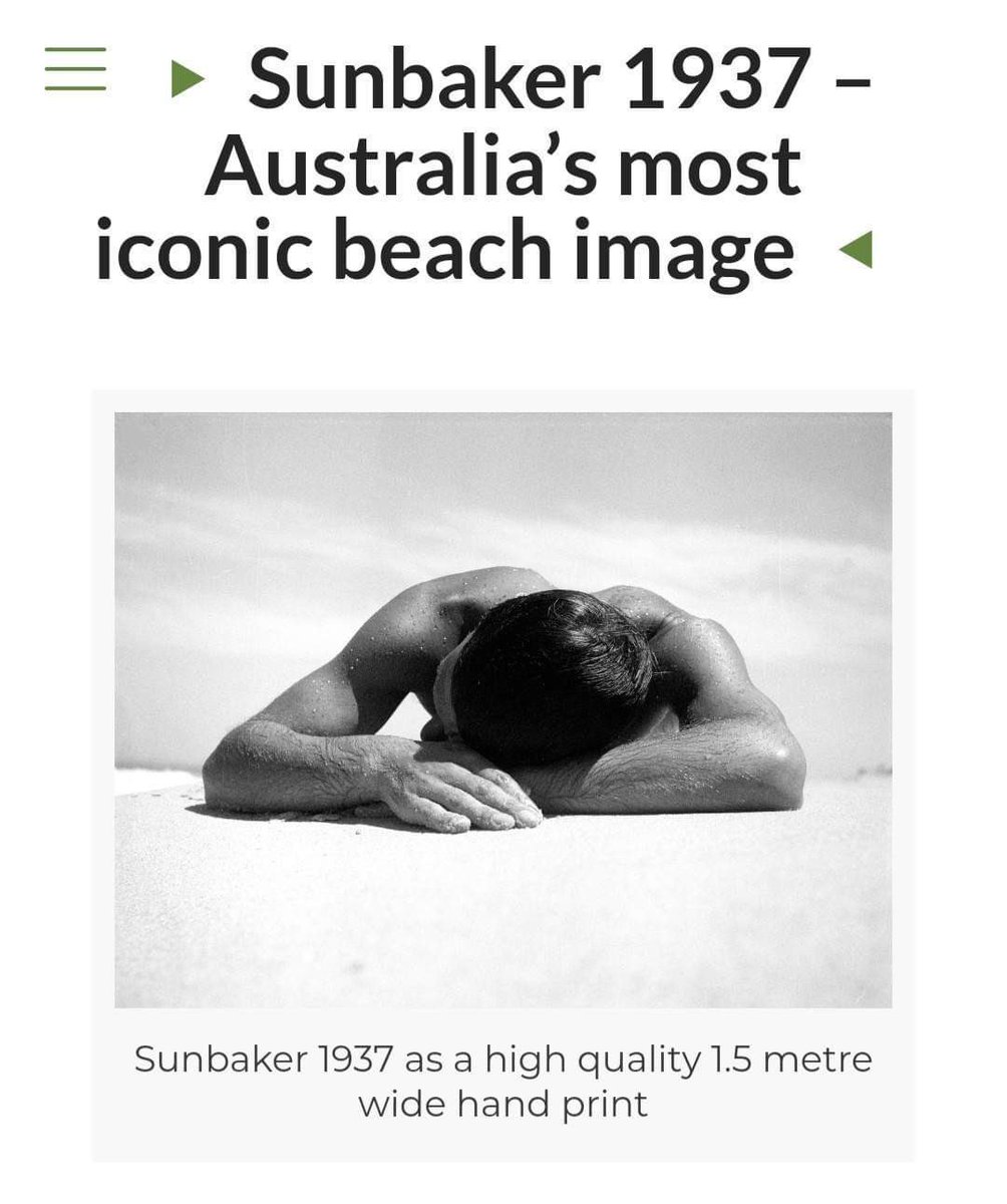 mcmendez_r's tweet photo. spotted yesterday - most iconic australian sunbaker ☺️, maybe just got a little bit older 😉
#sunbaker #MaxDupain #photo #PortMacquarie https://t.co/0quZKWevqn