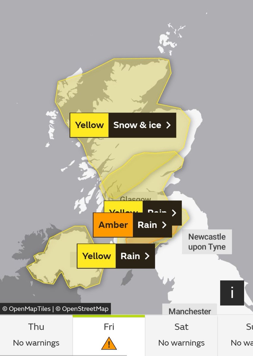 Official Weather UK ️ on Twitter "Several Met Office warnings in place