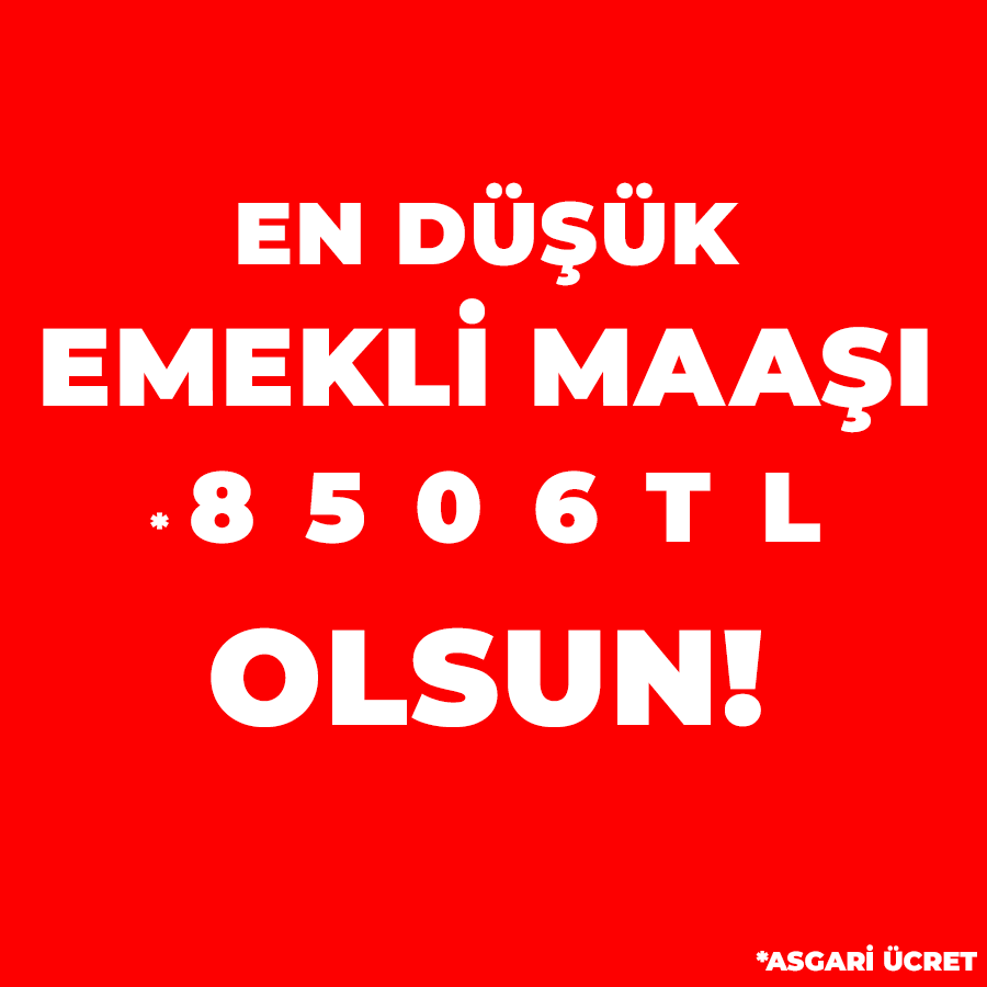 enginaltaychp's tweet photo. Mutlu, sağlıklı ve rahat bir yaşam emeklilerimizin hakkıdır.

Emekli maaşları açlık sınırının altında olmamalı, en düşük emekli maaşı en az asgari ücret kadar olmalıdır. https://t.co/Qag01vFYl8