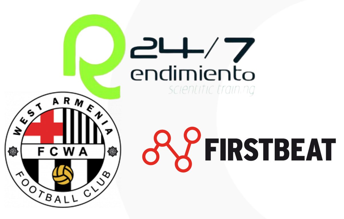 Rendimiento247's tweet photo. Damos la bienvenida al club FC West Armenia como nuevo cliente @firstbeat.
El club armenio monitorizará y cuantificará carga interna y externa con los sensores #firstbeat https://t.co/dR9EF55rGx