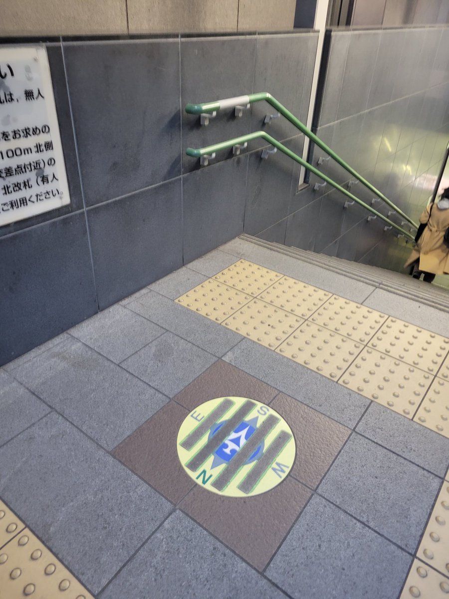 There really should be a little a little compass at every subway exit. Such a invaluable wayfinding resource!