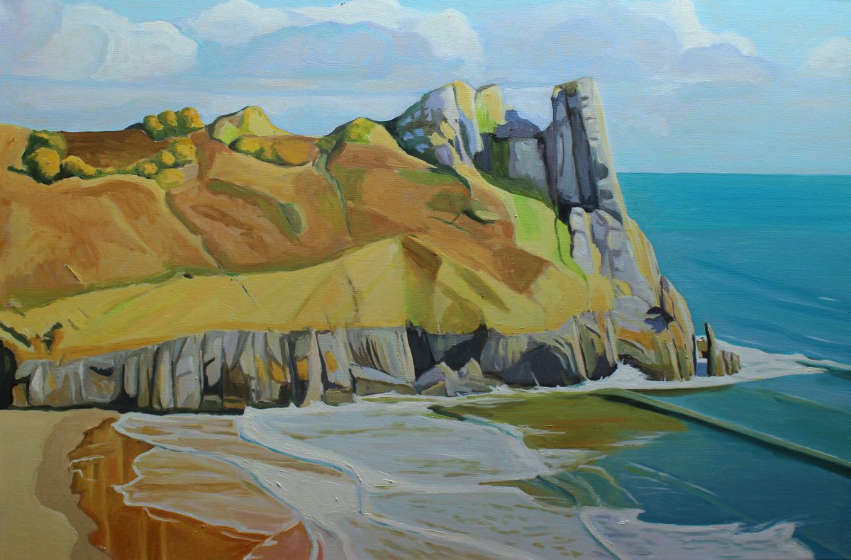 SwanseaArtist's tweet photo. As we approach the end of December,  here are some paintings I sold in the last few months of 2022. #donegal #tenby #threecliffsbay #gower #swansea #wales #greattor  #errigal  #rossbeg #Ireland #wildatlanticway https://t.co/x3LAHZ5ur8