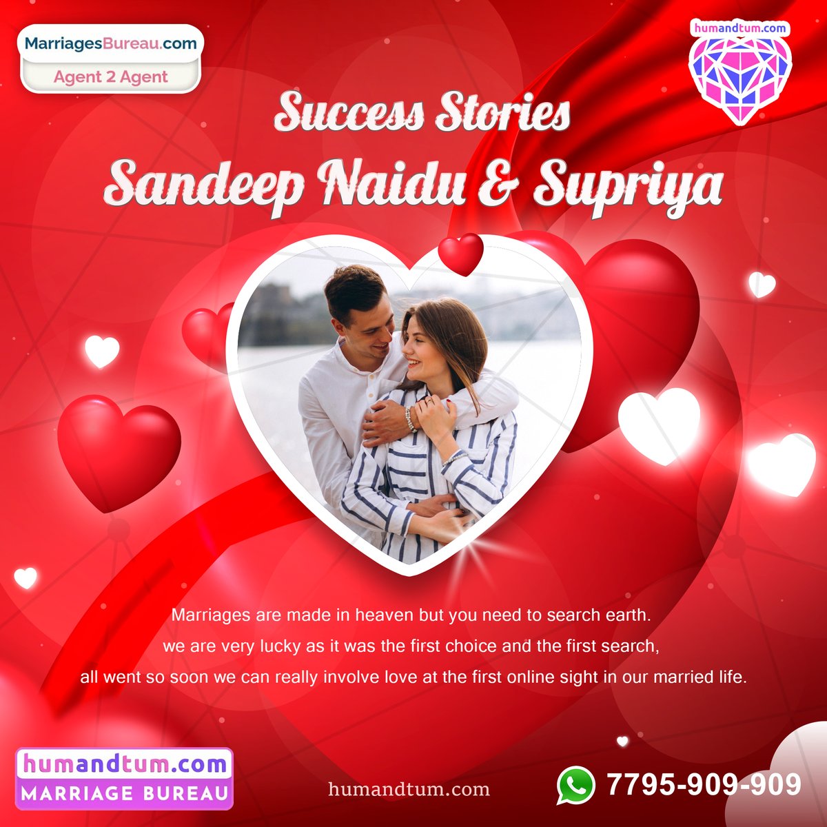 Humandtumdotcom's tweet photo. To stay happy on your special day, you can allow the experts providing matrimonial services to take the tension off your head.
Visit us: https://t.co/RtKDzIh8sp
#humandtum #humandtumdotcom #Perfectmatch #bestindianmatrimony #indiamatrimony #matrimonialwebsite #matrimony https://t.co/58QBEW4tVi