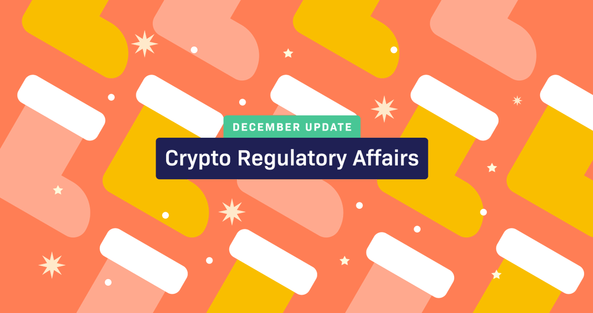 CrystalPlatform's tweet photo. #Tweetthread #CryptoRegulations #RegulatoryUpdate 1/6 As far as the crypto regulatory landscape is concerned, December was a busy month! https://t.co/QW7WYithdz